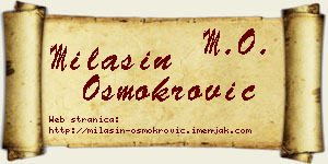 Milašin Osmokrović vizit kartica